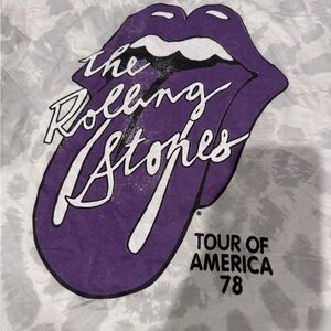 The rolling stone pull and bear P&B classic rock band tee tie dye sz XL